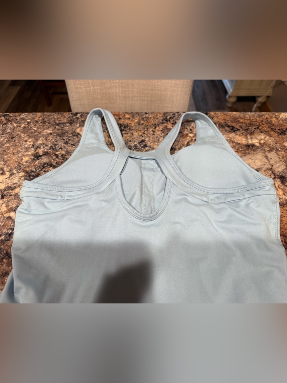 Light Blue Sleeveless Tank Dress - Picture 7 of 7